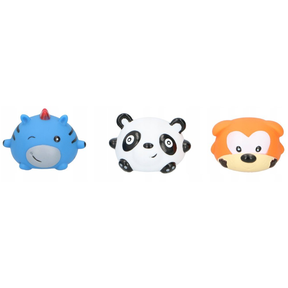 Eddy Toys Set 3 jucarii de baie panda catel zebra