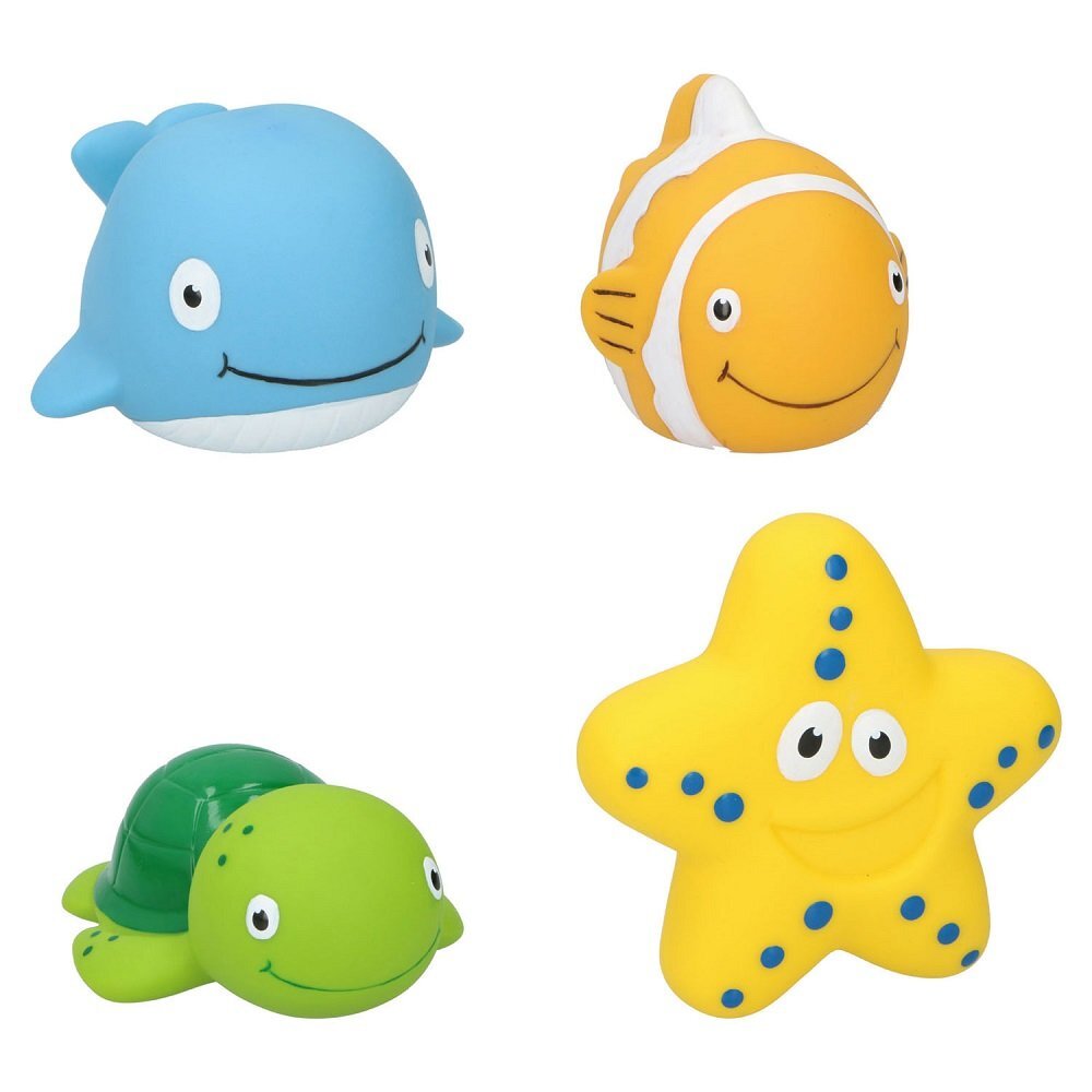 Eddy Toys Set 4 jucarii de baie animale marine