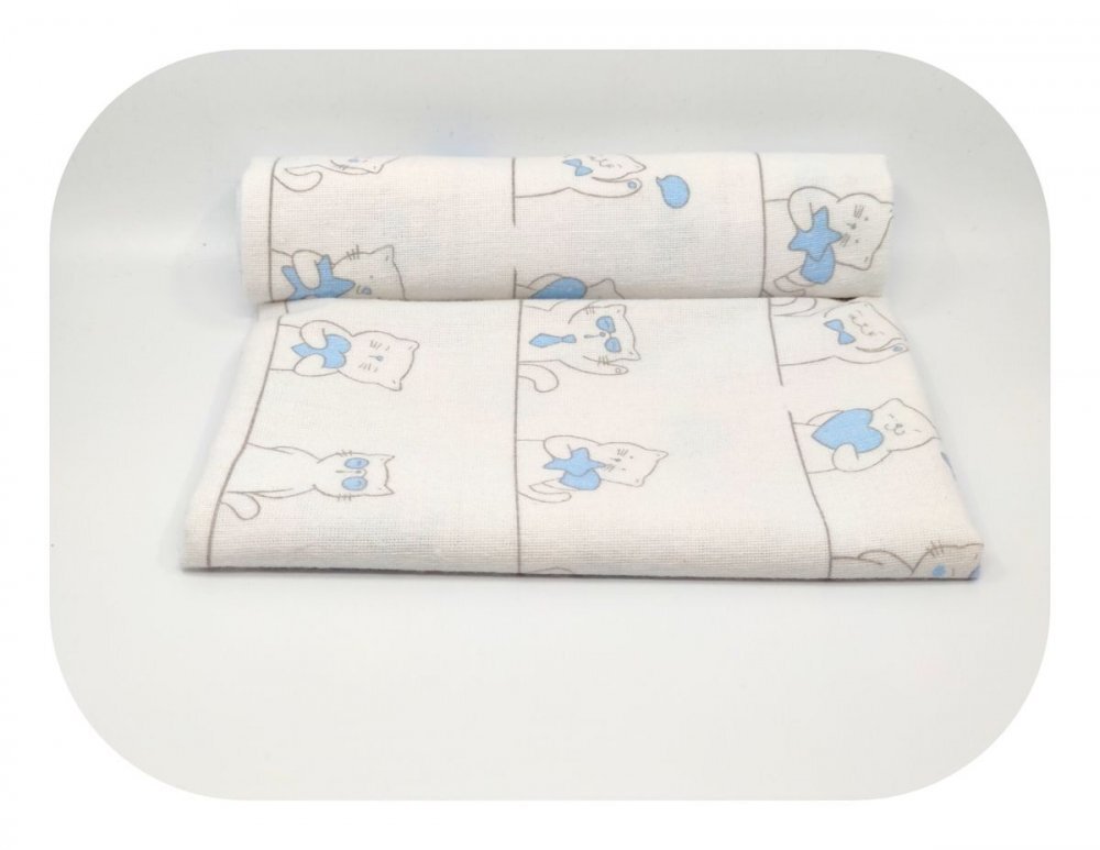 EgaKids Scutec din finet 70x80 cm model Blue Cats