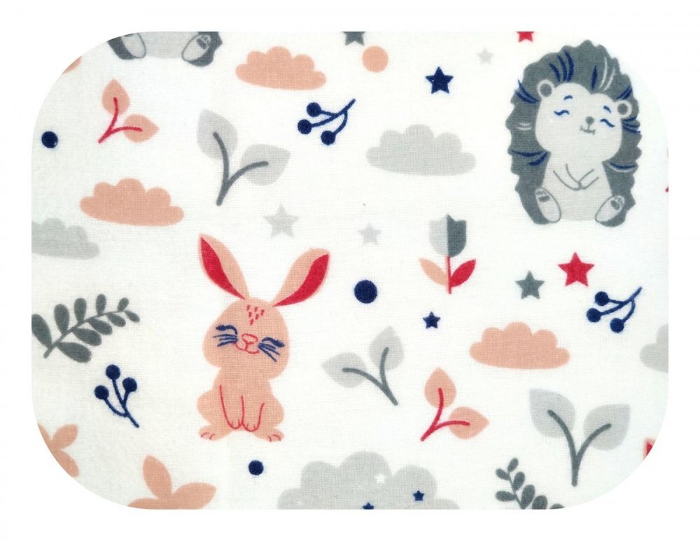 EgaKids Scutec din finet 70x80 cm model Pink Rabbit
