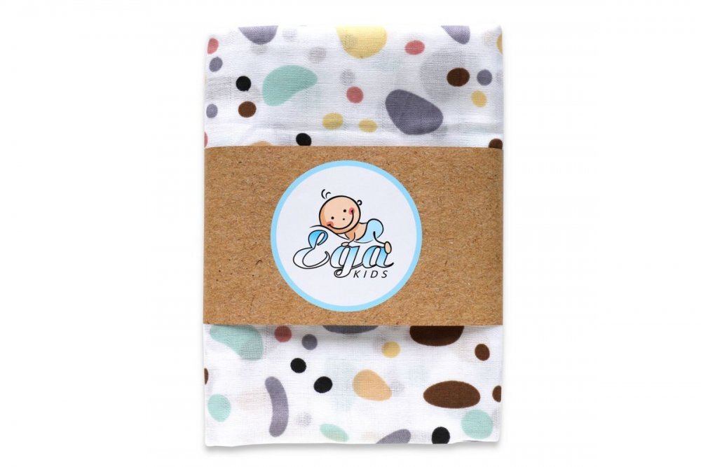 EgaKids Scutec din muselina 120x120 cm Terrazzo Mix