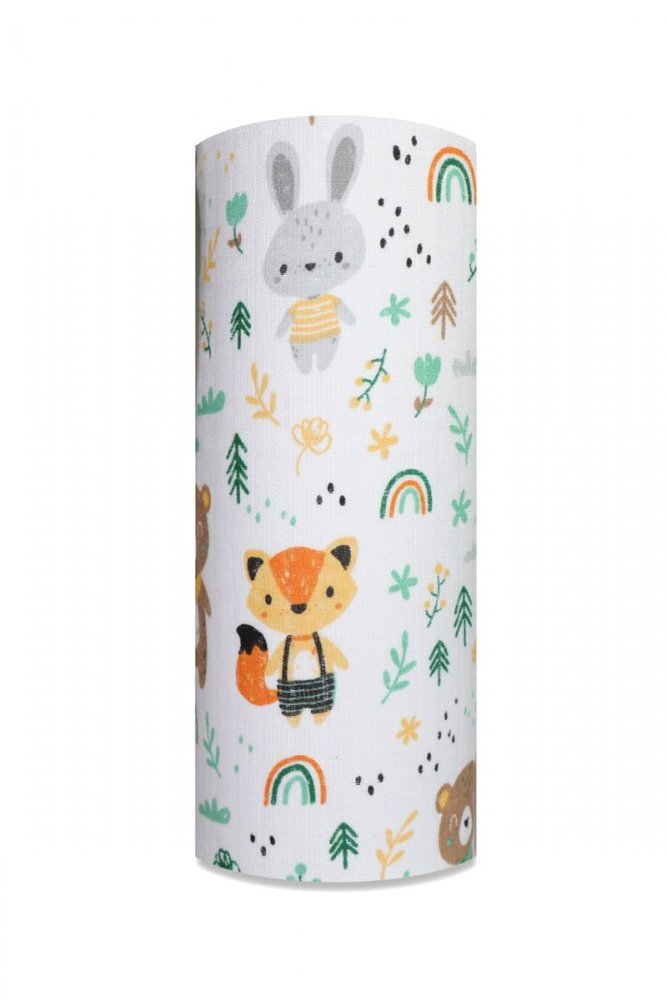 EgaKids Scutec din muselina 70x80 cm Tetra model Bear Rainbow Brown