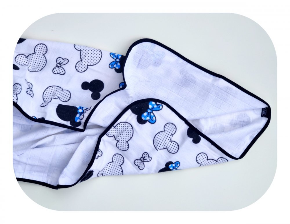 EgaKids Scutec din muselina 80x80 cm Minnie Mouse Blue