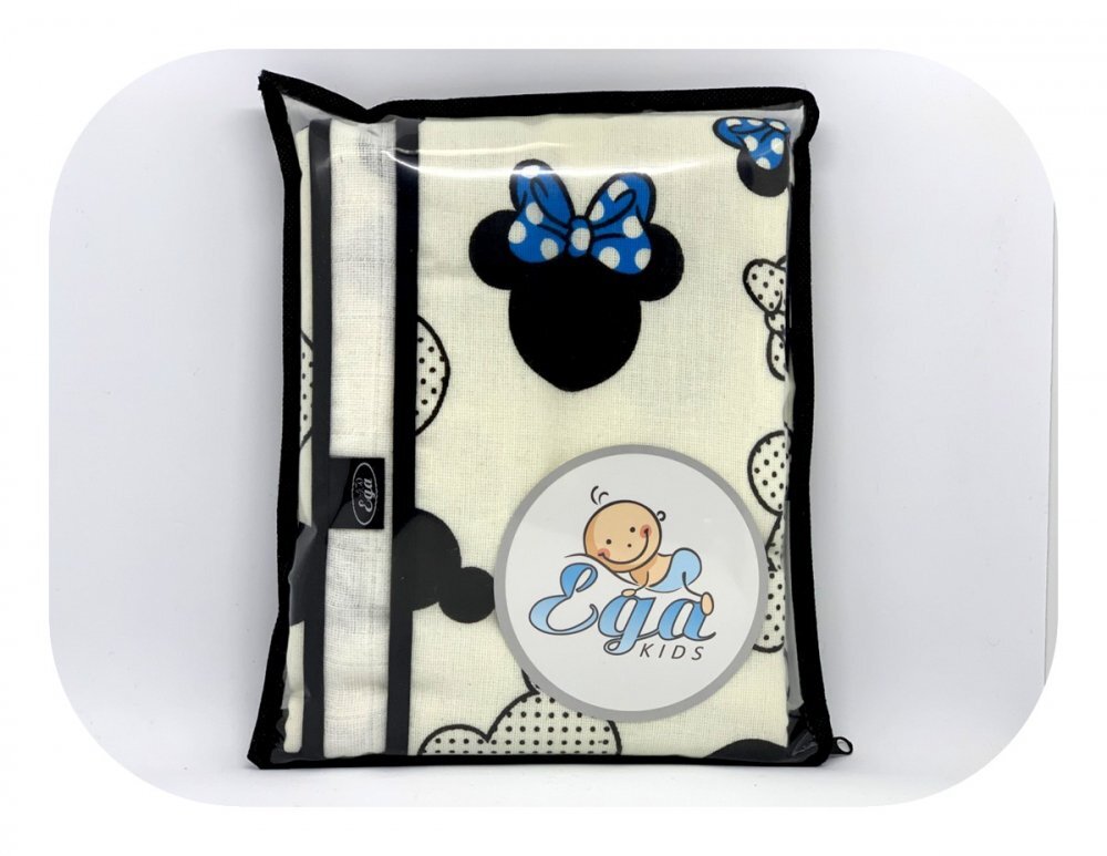 EgaKids Scutec din muselina 80x80 cm Minnie Mouse Blue