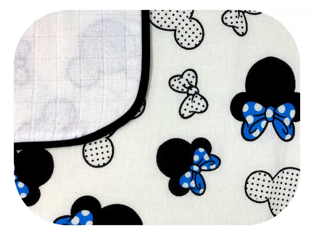 EgaKids Scutec din muselina 80x80 cm Minnie Mouse Blue
