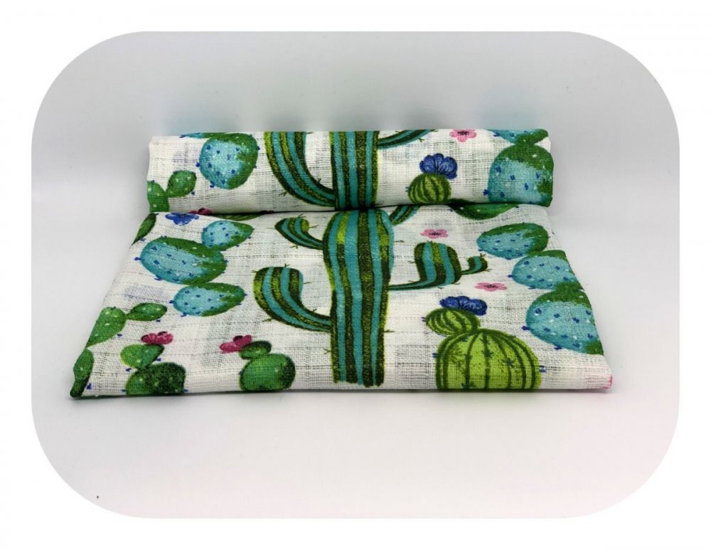 EgaKids Scutec din muselina tetra 70x80 cm model Cactus