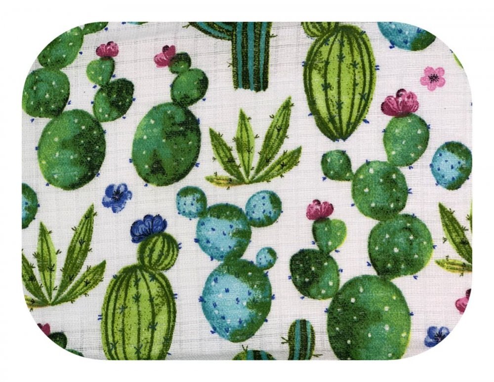 EgaKids Scutec din muselina tetra 70x80 cm model Cactus