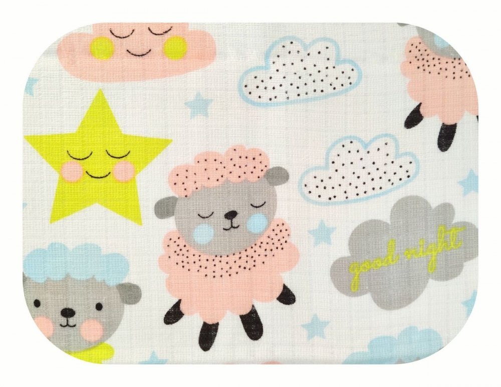 EgaKids Scutec din muselina tetra 70x80 cm model Cloud Goodnight