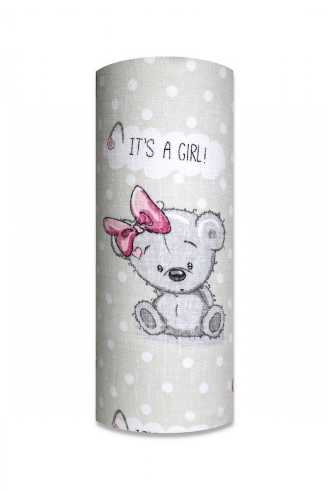 EgaKids Scutec din muselina tetra 70x80 cm model Grey Girl