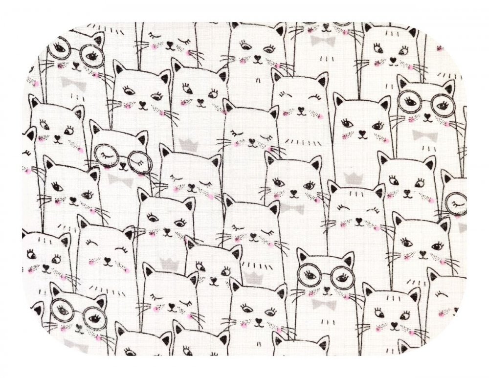 EgaKids Scutec din muselina tetra 70x80 cm model Kittens