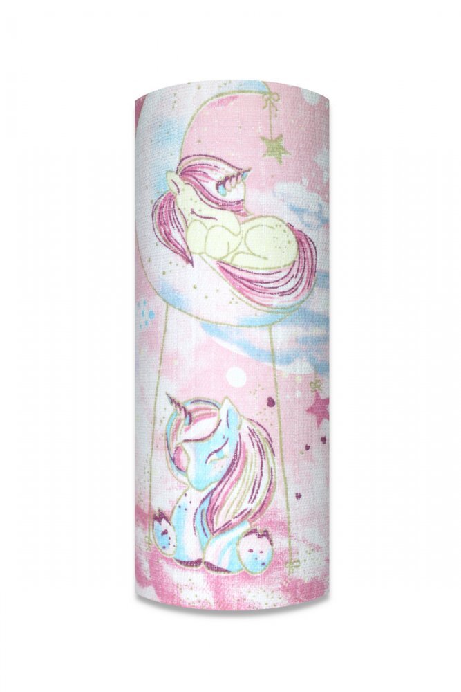 EgaKids Scutec din muselina tetra 70x80 cm model Rose Unicorn