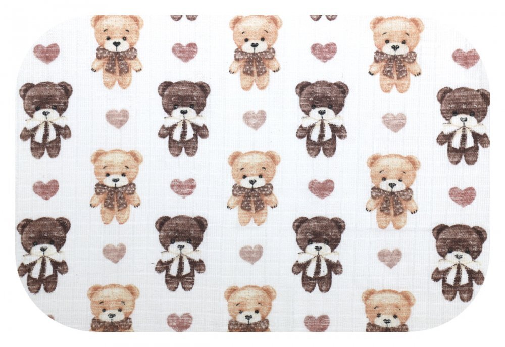 EgaKids Scutec din muselina tetra 70x80 cm model Teddy Bears