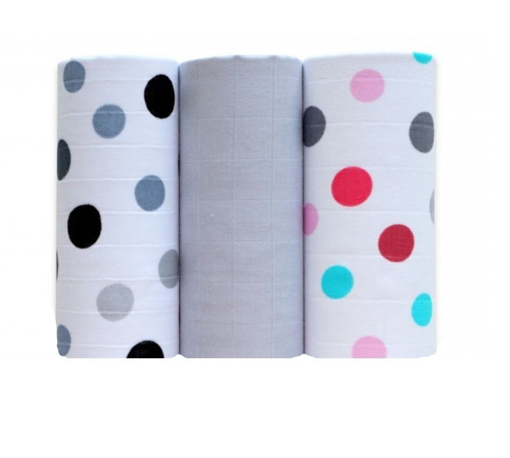 EgaKids Set 3 scutece din bumbac 60x80 cm model No19