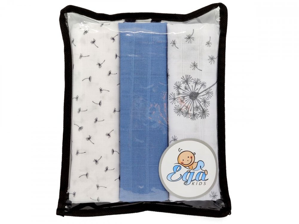 EgaKids Set 3 scutece din bumbac 60x80 cm model No26