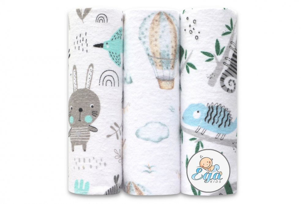 EgaKids Set 3 scutece din finet 70x80cm No4