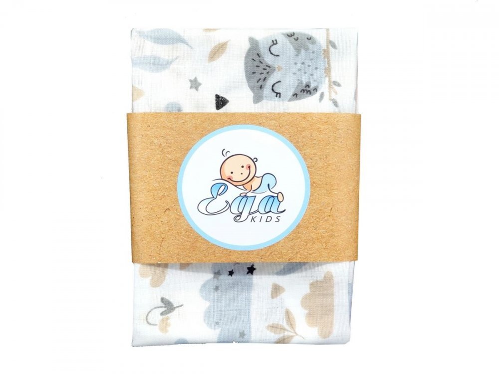 EgaKids Set 5 batistute din bumbac pentru copii 38x38 cm Pastel