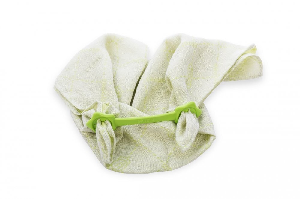 Ekoala Set Swaddle si suport de prindere baveta green