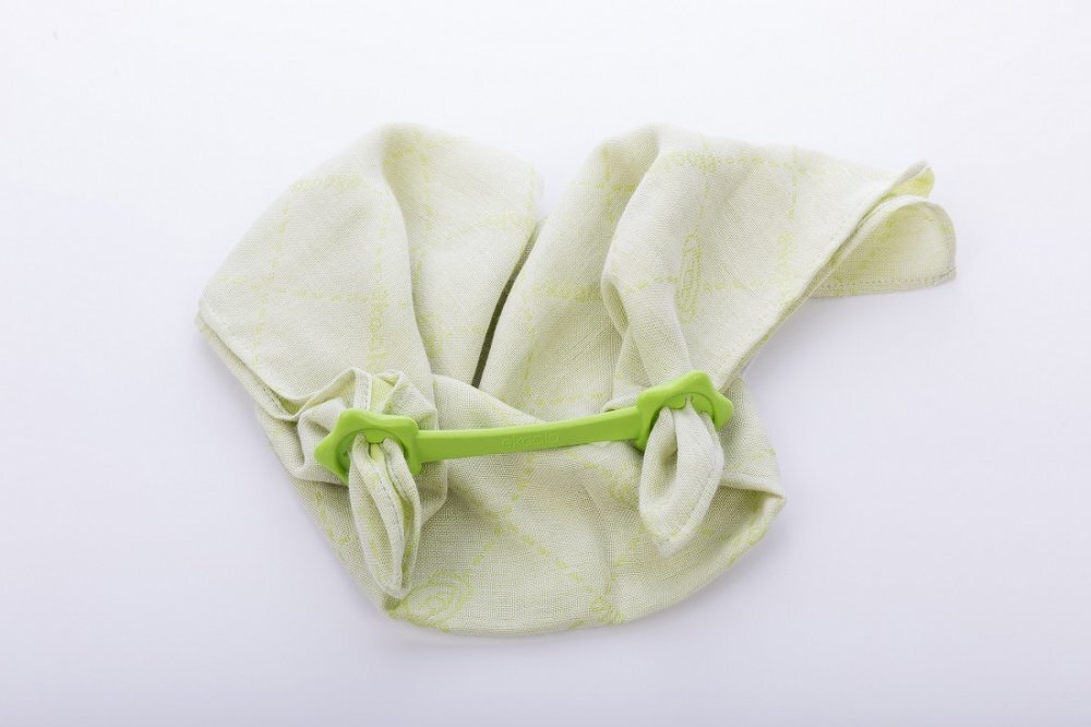 Ekoala Set Swaddle si suport de prindere baveta green