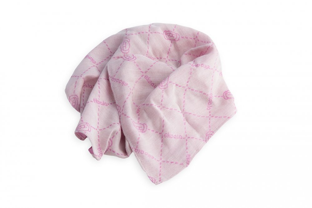 Ekoala Set Swaddle si suport de prindere baveta purple