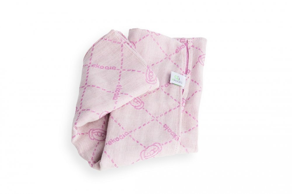 Ekoala Set Swaddle si suport de prindere baveta purple