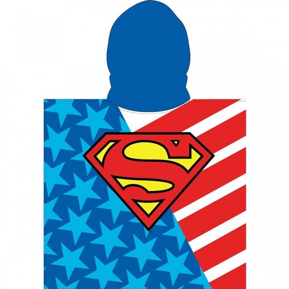 EPLUSM Poncho cu gluga Superman 55x110 cm EPMSUP5246275