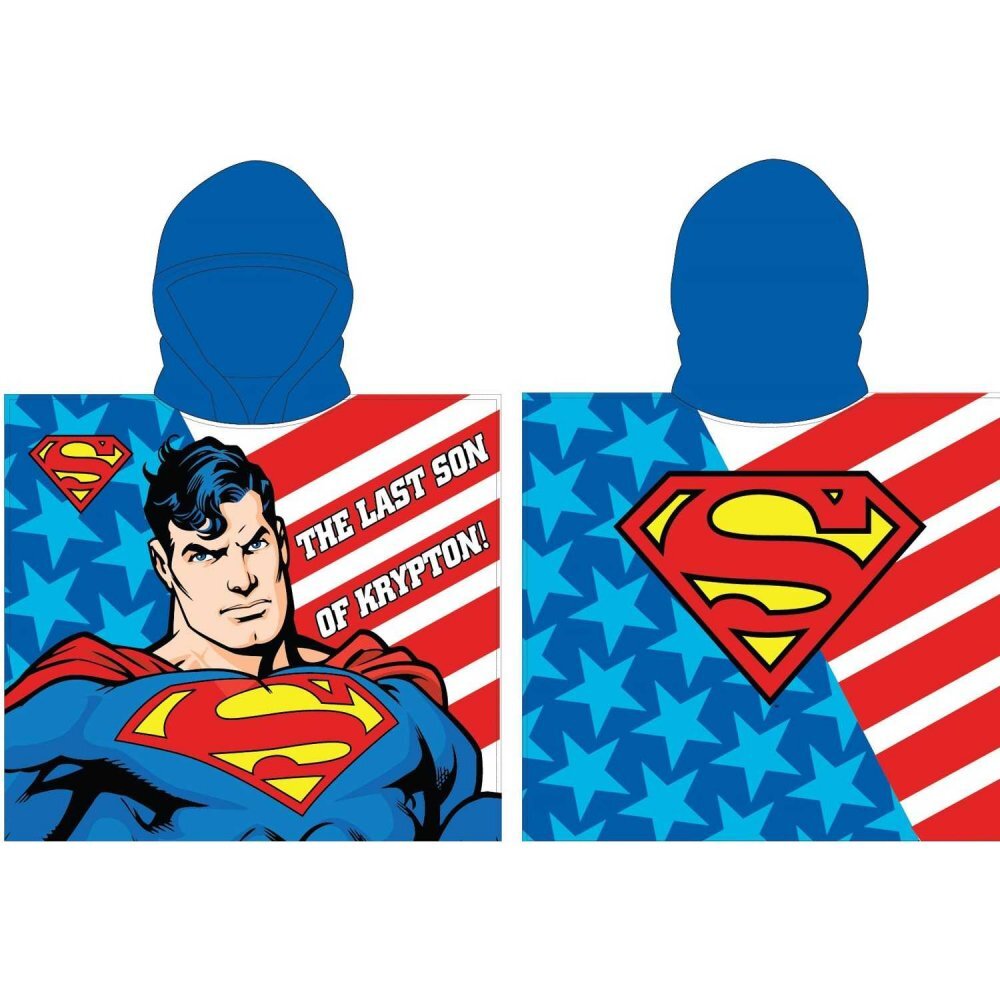 EPLUSM Poncho cu gluga Superman 55x110 cm EPMSUP5246275