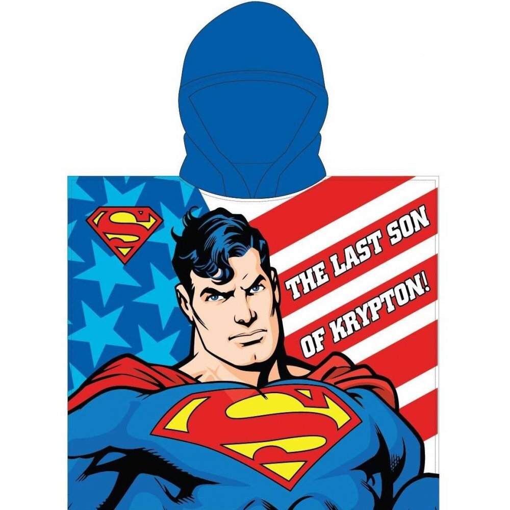 EPLUSM Poncho cu gluga Superman 55x110 cm EPMSUP5246275
