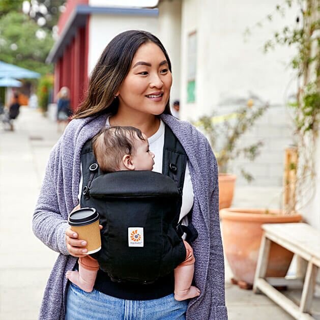 Ergobaby Marsupiu Adapt Soft Touch Cotton Onix Black