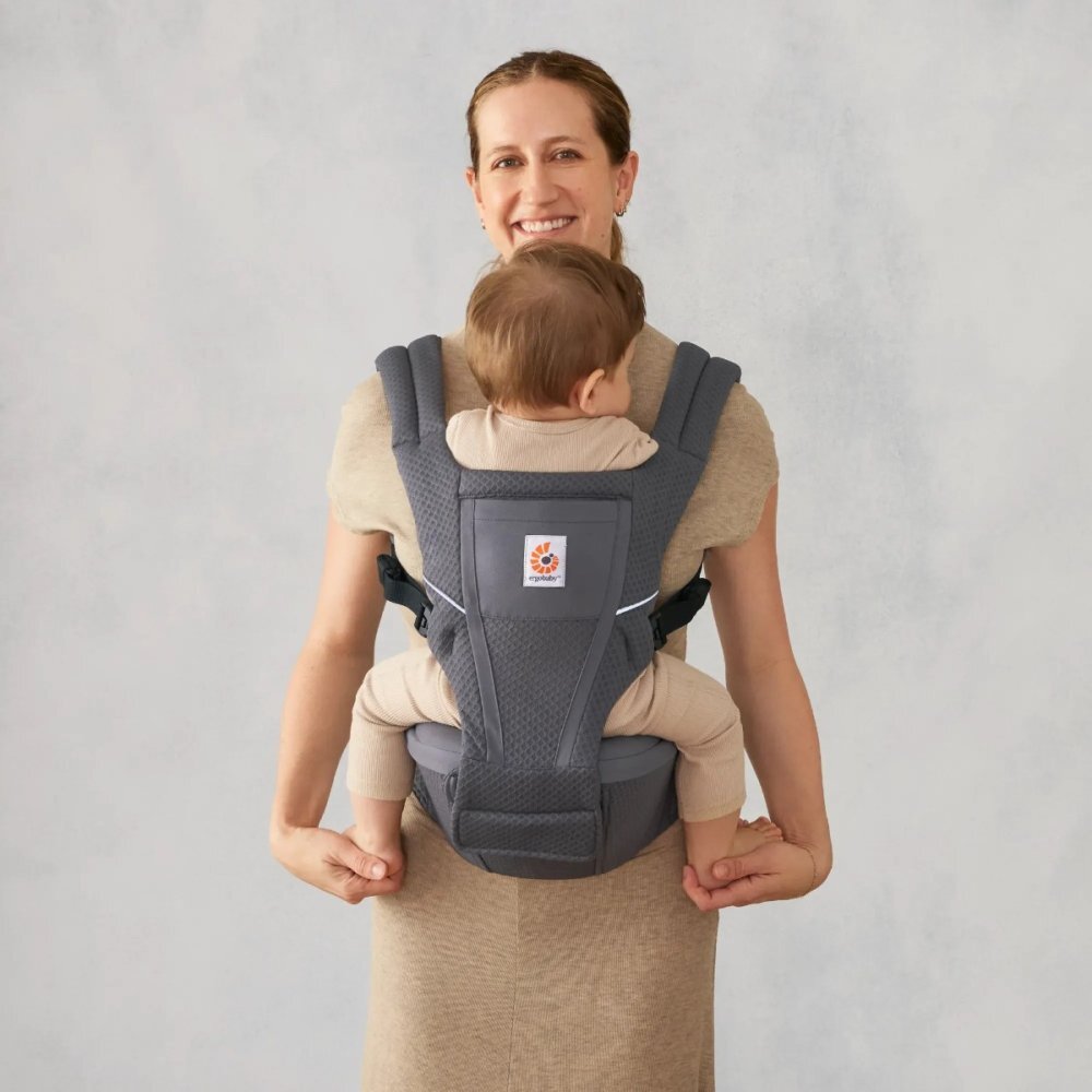 Ergobaby Marsupiu Alta Hip 4 luni-4 ani Graphite Grey 5.5-20.4 kg