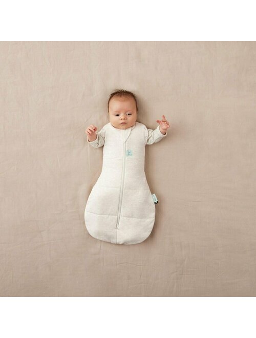 ErgoPouch Sistem de infasat si sac de dormit 2 in 1 Bej 6-12 luni 8-10 kg 2.5 Tog bumbac organic fermoar bidirectional transformabil lavabil la masina certificat non-toxic premiat in Australia