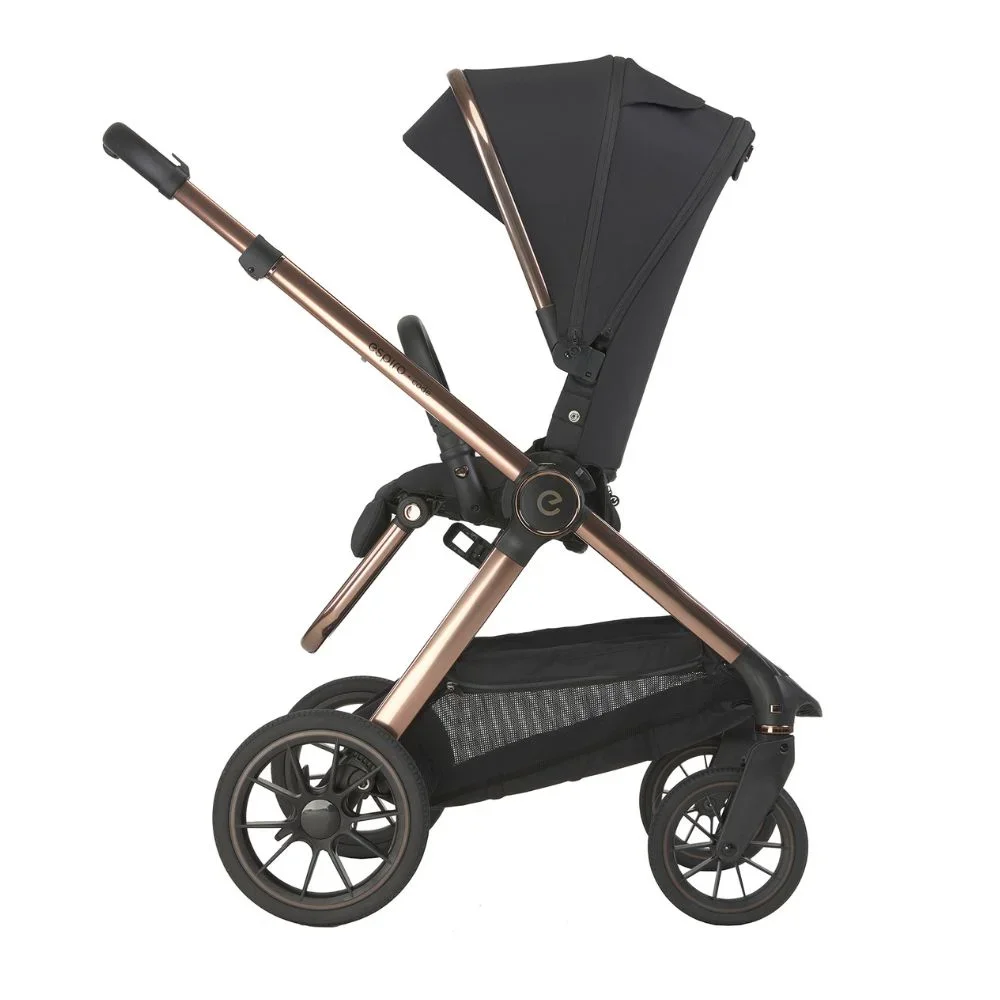 Espiro Carucior 2 in 1 pentru copii Code Bej 0-22 kg landou pliabil complet plat si carucior sport cu pliere automata