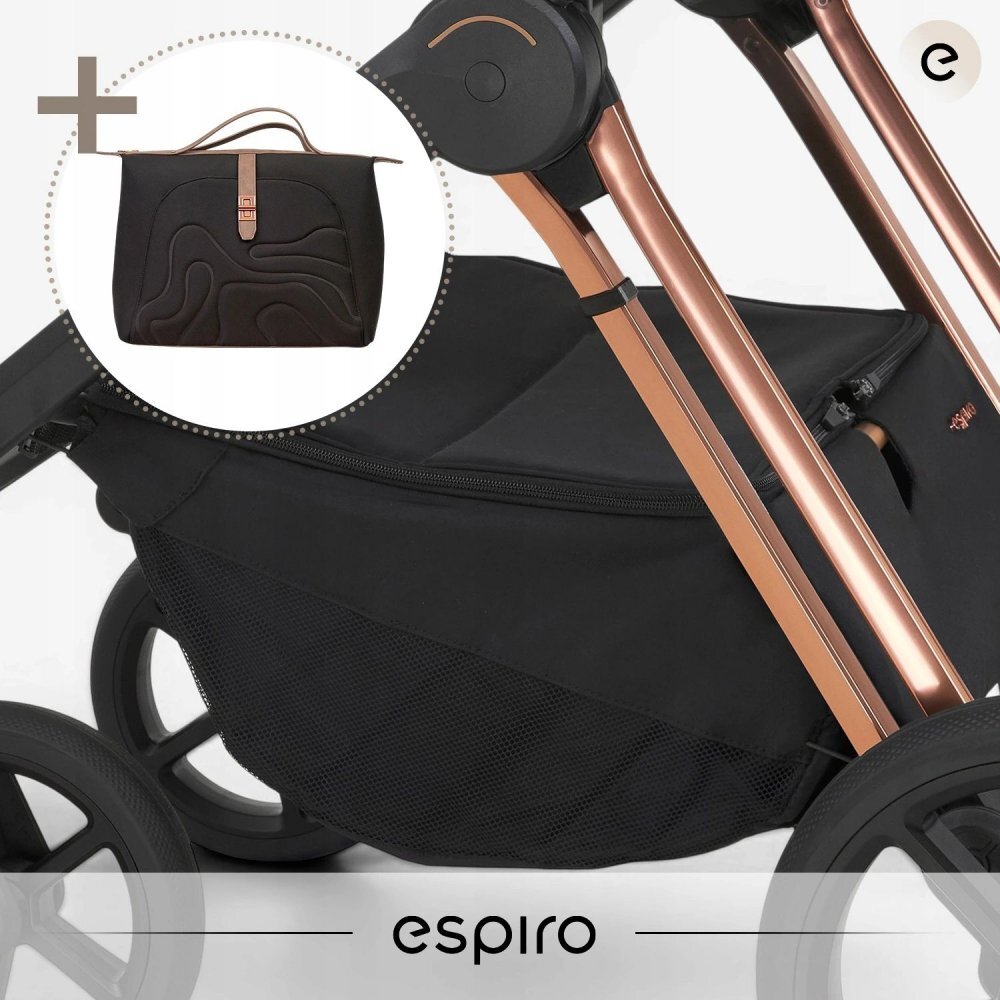 Espiro Carucior 2 in 1 pentru copii Miloo 2.0 Tasty cappuccino 0-22 kg cu toate accesoriile incluse
