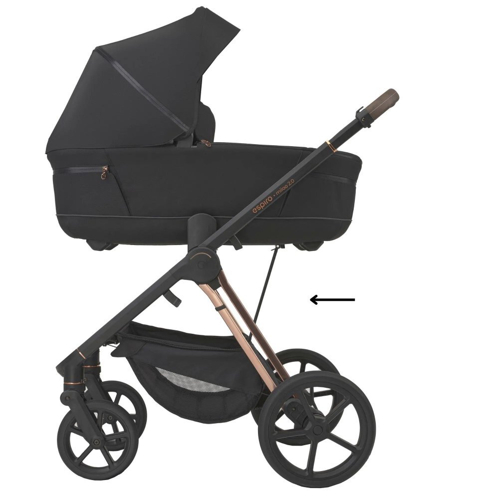 Espiro Carucior 2 in 1 pentru copii Miloo 2.0 Tasty cappuccino 0-22 kg cu toate accesoriile incluse