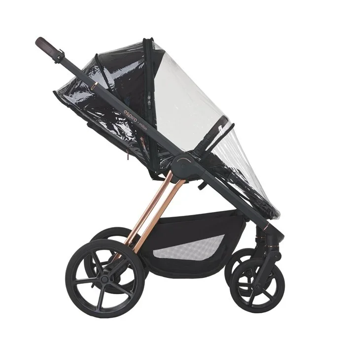 Espiro Carucior 2 in 1 pentru copii Miloo Bej 0-22 kg premium sezut reversibil maner telescopic accesorii incluse