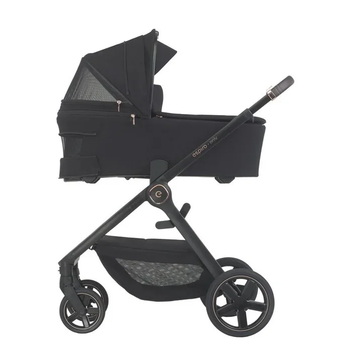 Espiro Carucior 2 in 1 pentru copii Only Gri 0-22 kg premium reversibil maner telescopic accesorii incluse