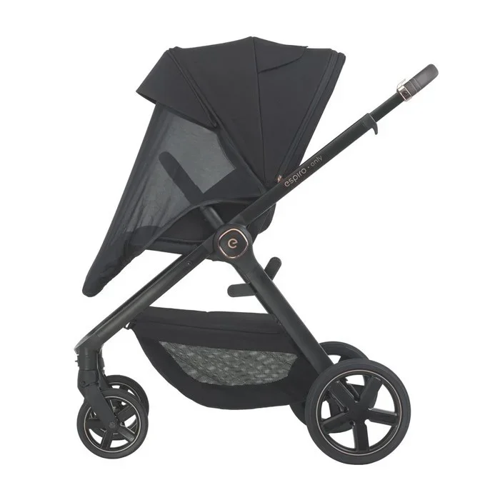 Espiro Carucior 2 in 1 pentru copii Only Gri 0-22 kg premium reversibil maner telescopic accesorii incluse