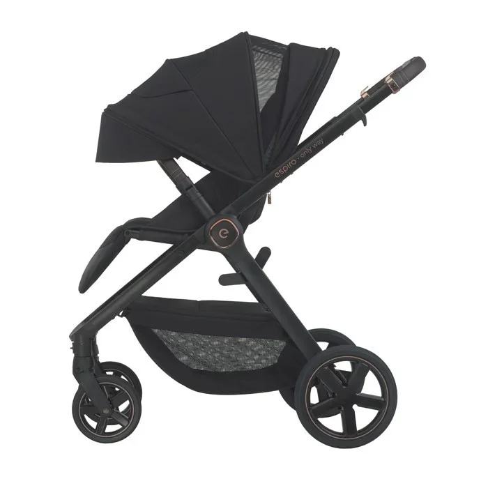 Espiro Carucior 2 in 1 pentru copii Only Gri 0-22 kg premium reversibil maner telescopic accesorii incluse