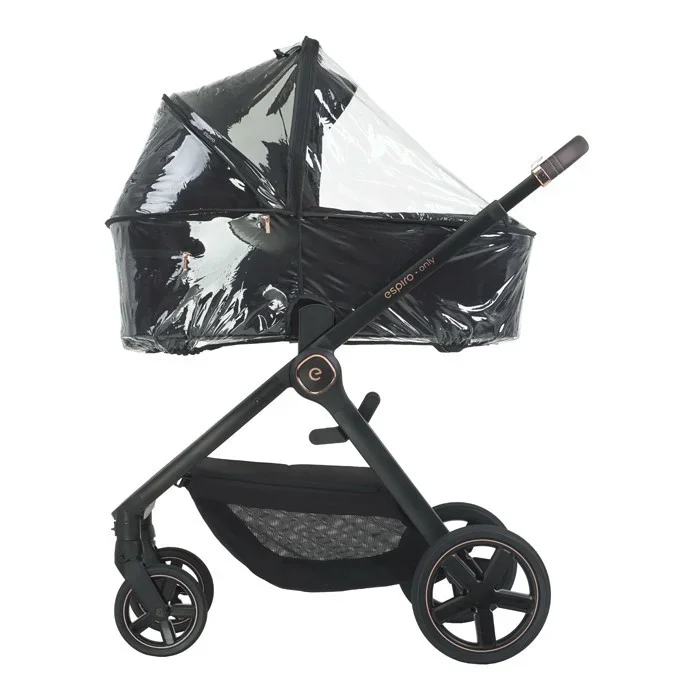 Espiro Carucior 2 in 1 pentru copii Only Gri 0-22 kg premium reversibil maner telescopic accesorii incluse