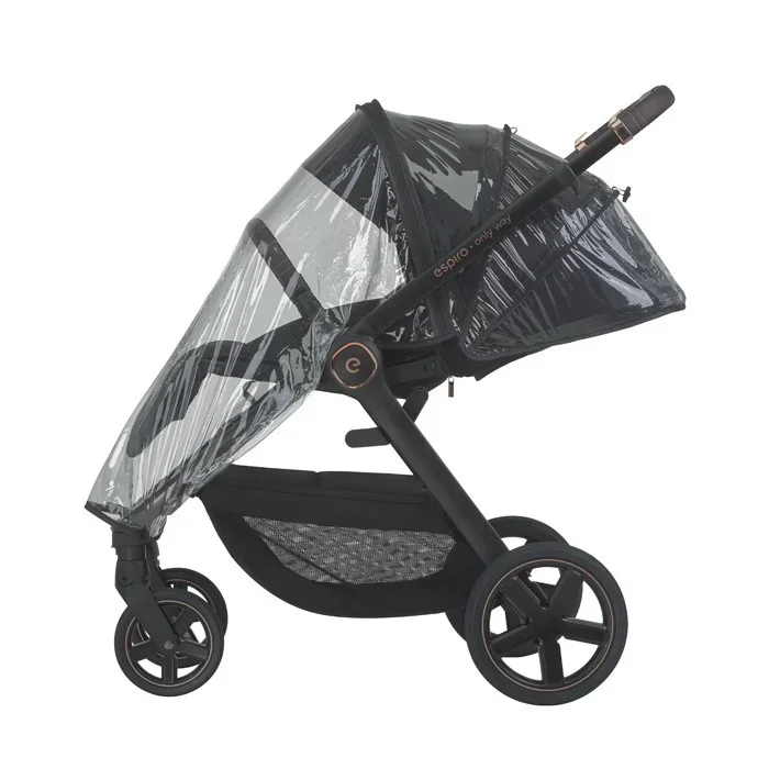 Espiro Carucior 2 in 1 pentru copii Only Maro 0-22 kg premium reversibil maner telescopic accesorii incluse