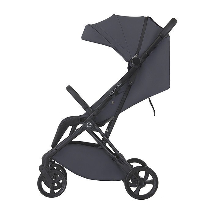 Espiro Carucior pentru copii Just Negru 0-22 kg compact sistem de pliere automata cu o singura mana accesorii incluse