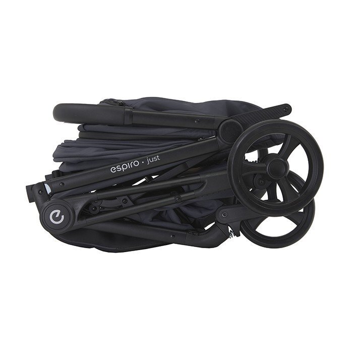 Espiro Carucior pentru copii Just Verde 0-22 kg compact sistem de pliere automata cu o singura mana accesorii incluse