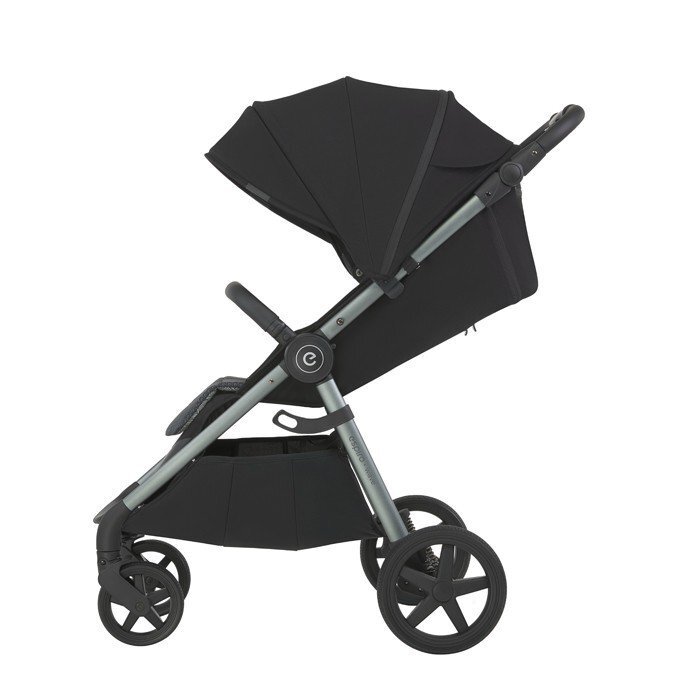 Espiro Carucior pentru copii Wave Negru 0-22 kg compact si usor cu pliere rapida suspensie maner reglabil accesorii incluse