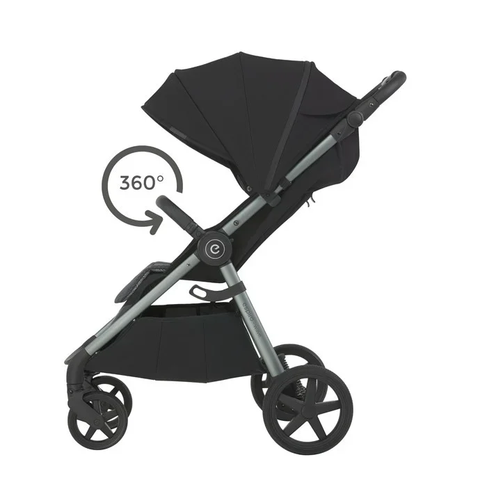 Espiro Carucior pentru copii Wave Verde 0-22 kg compact si usor cu pliere rapida suspensie maner reglabil accesorii incluse