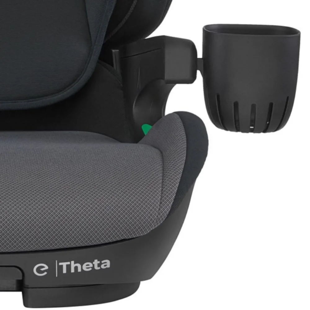 Espiro Scaun auto pentru copii Theta Negru 100x150 cm ajustabil sistem de prindere Isofix