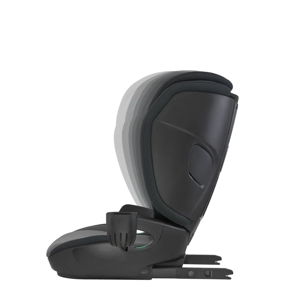 Espiro Scaun auto pentru copii Theta Negru 100x150 cm ajustabil sistem de prindere Isofix
