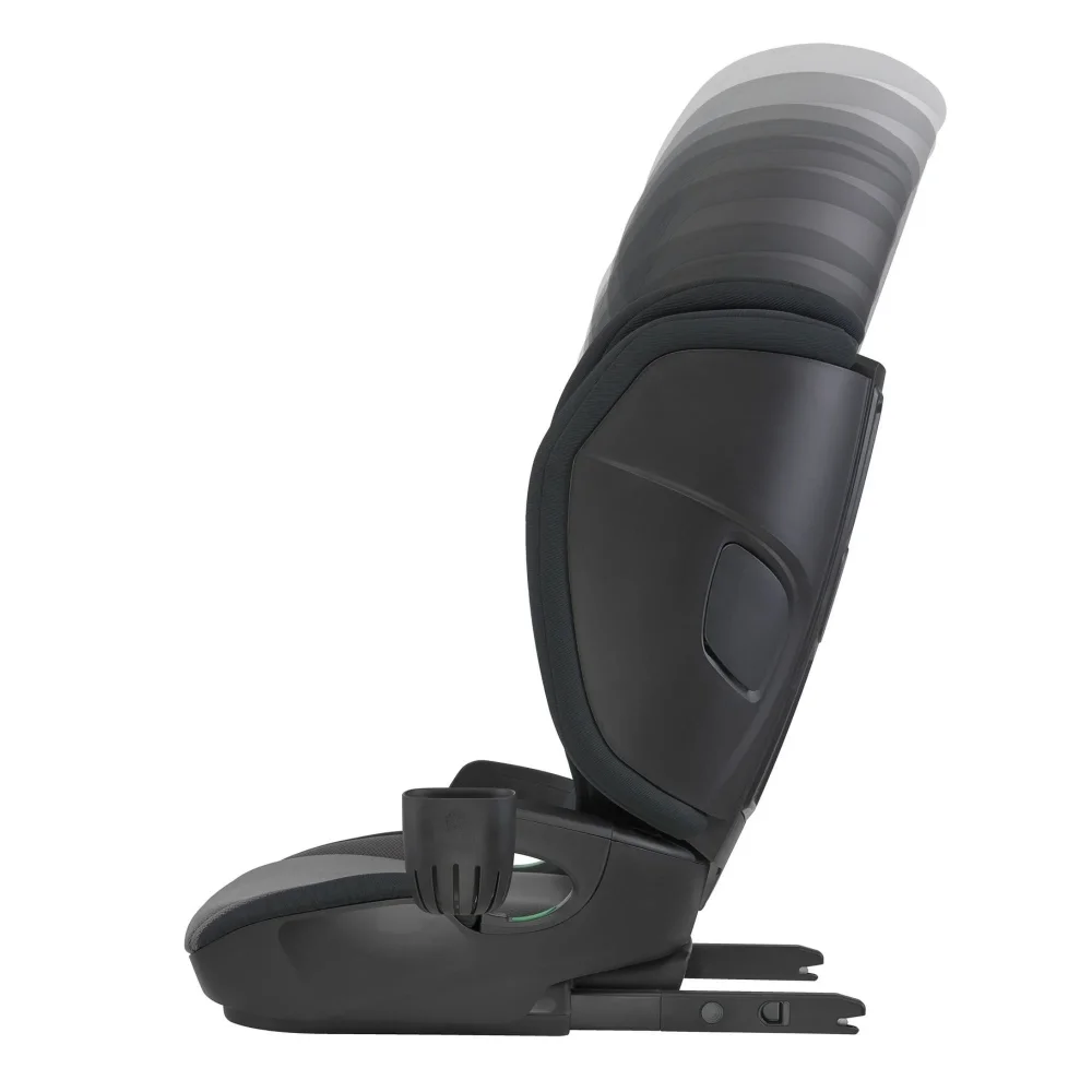 Espiro Scaun auto pentru copii Theta Negru 100x150 cm ajustabil sistem de prindere Isofix