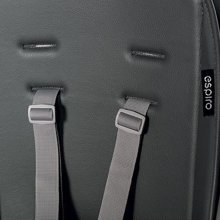 Espiro Scaun de masa pentru copii Sense gri 4 in 1 multifunctional cu suport pentru picioare reglabil pe 3 niveluri si tavita detasabila