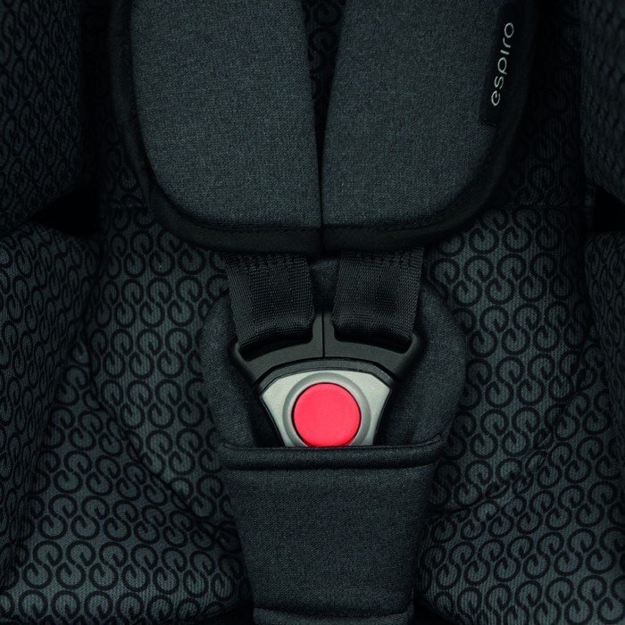 Espiro Scoica auto pentru bebelusi Pi Negru 0-13 kg sistem de prindere cu centura masinii grupa 0+ 40-87 cm