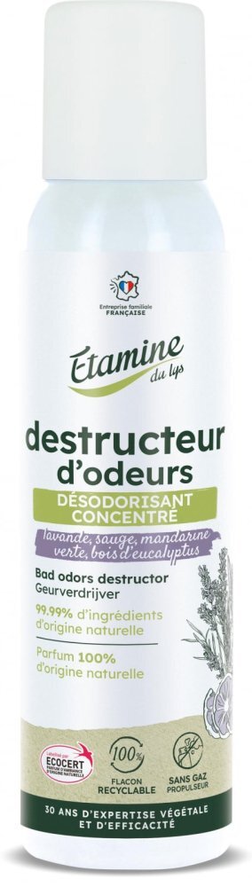 Etamine du Lys Deodorant neutralizator Bio mirosuri neplacute parfum lavanda menta si eucalipt Etamine 125 ml