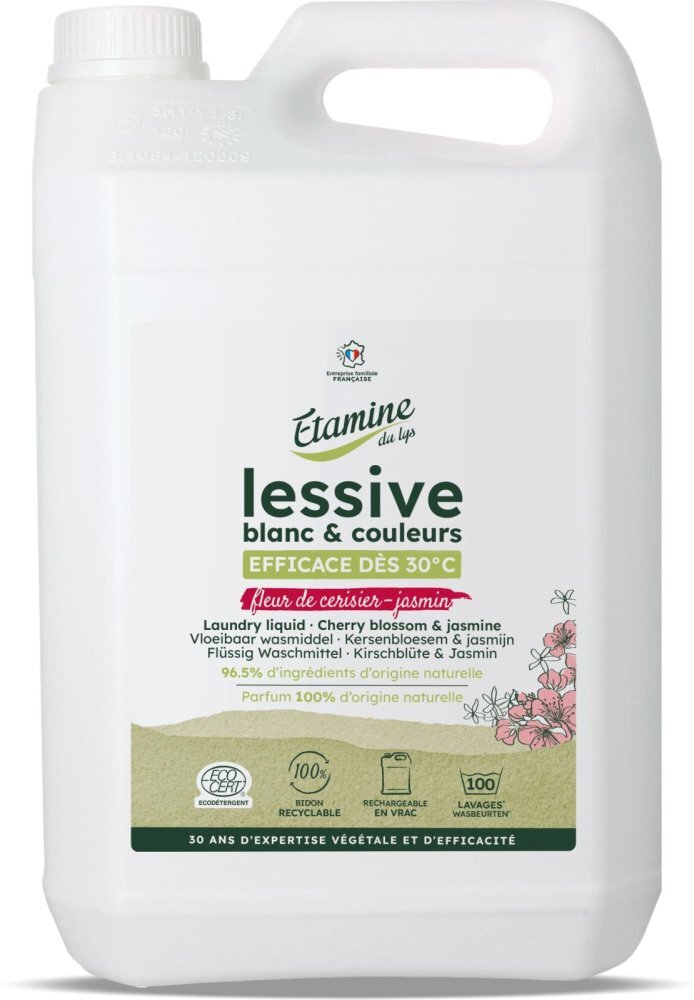 Etamine du Lys Detergent Bio rufe albe si colorate Etamine flori cires si iasomie 165 spalari 5 litri